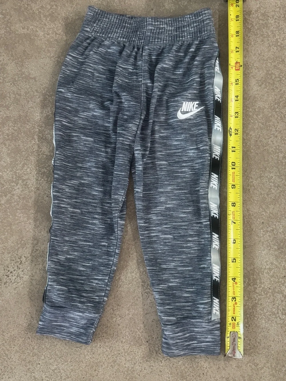 Nike Toddler 2T Gray Marled Track Suit Set Jacket Jogger Pants Logo Tape - Picture 6 of 7